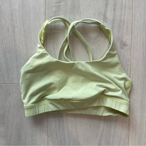 lululemon athletica Other - Green/Yellow Cross back sports bra Lululemon